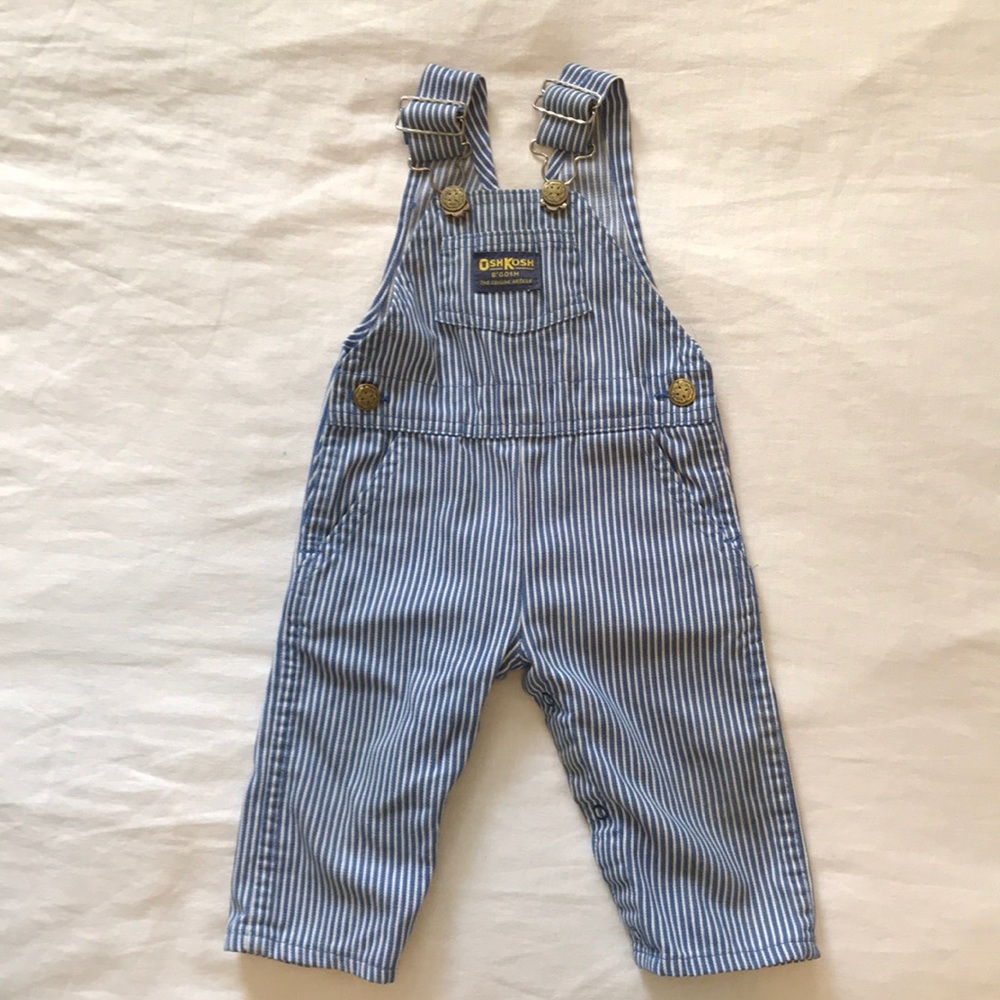 Vintage Oshkosh stripe overalls